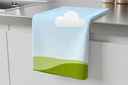 Kitchen linen towel mockup, a Product Mockup by Rami's Mockups (Thumbnail 2 of 3)