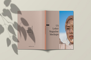 A4 And US Letter Magazine Mockups