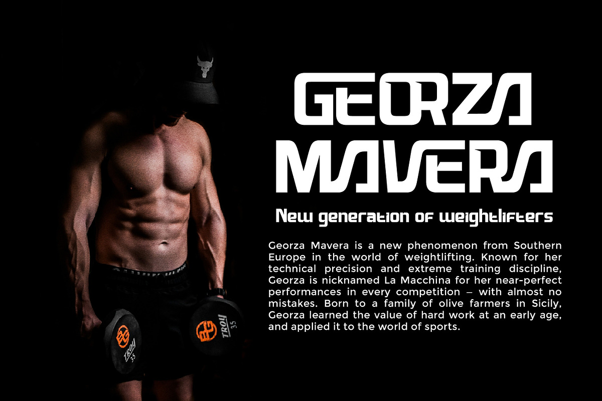Ovardo - Modern Sport Gym Font, a Font by Flawless And Co (Photo 2 of 10)