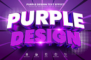 Purple Theme Editable Text Effect, a Layer Style Add-On by Niestart Creation (Thumbnail 1 of 2)
