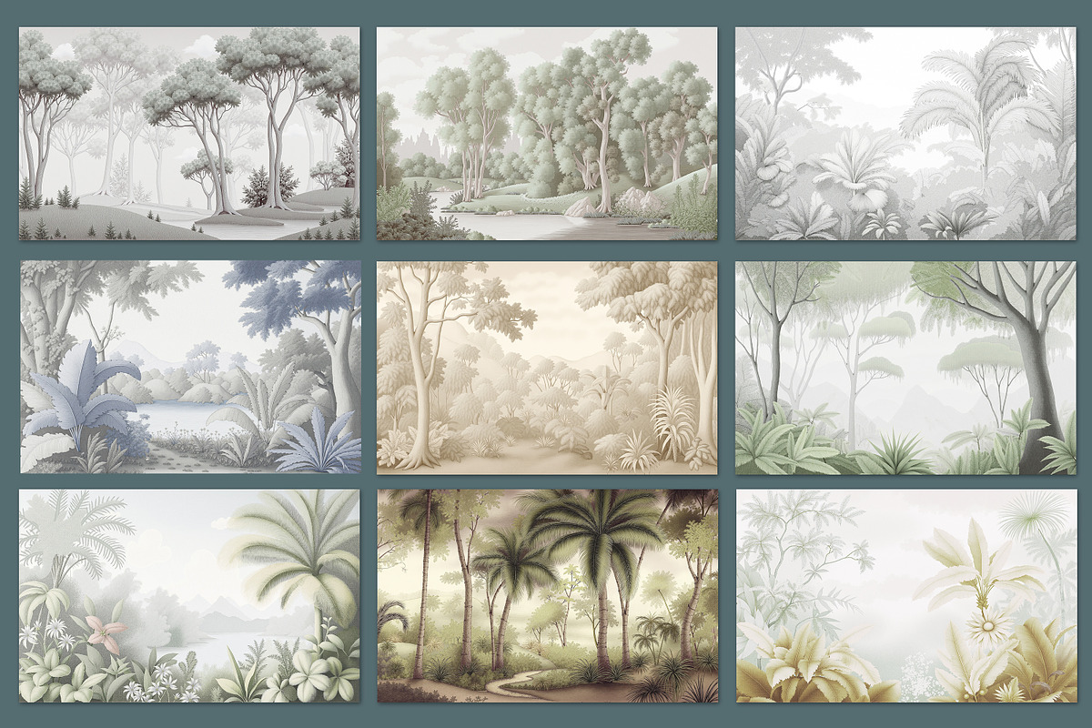 Abstract forest art wallpaper, an Illustration by fei long (Photo 8 of 9)