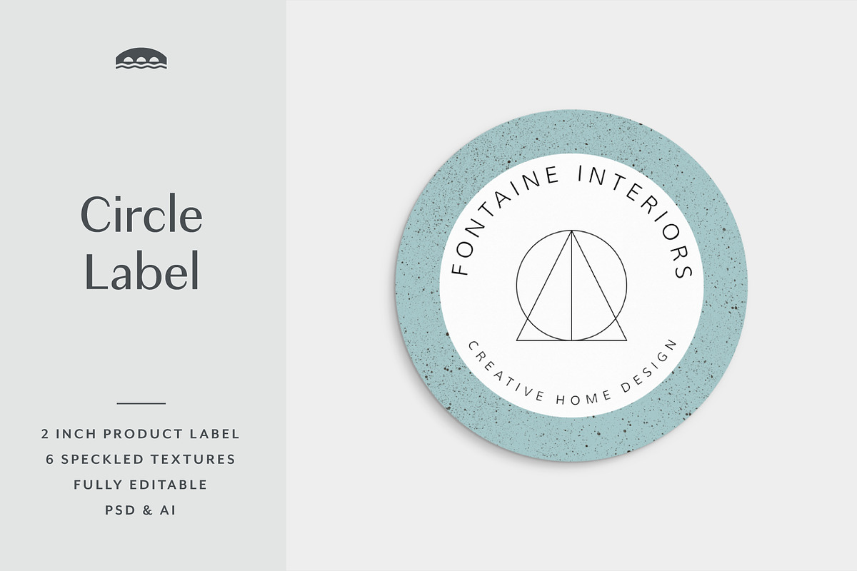 Circle Product Label, a Stationery Template by Viaduc (Photo 1 of 2)