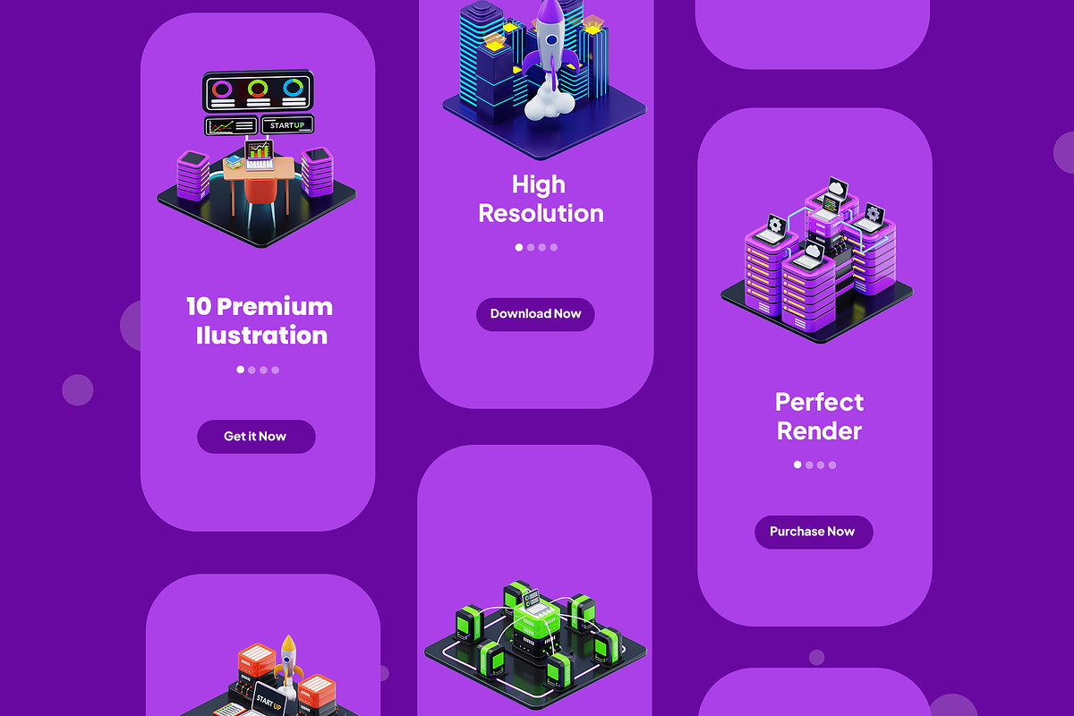 3D Start Up Isometric Pack, a 3D by novia99design (Photo 4 of 6)