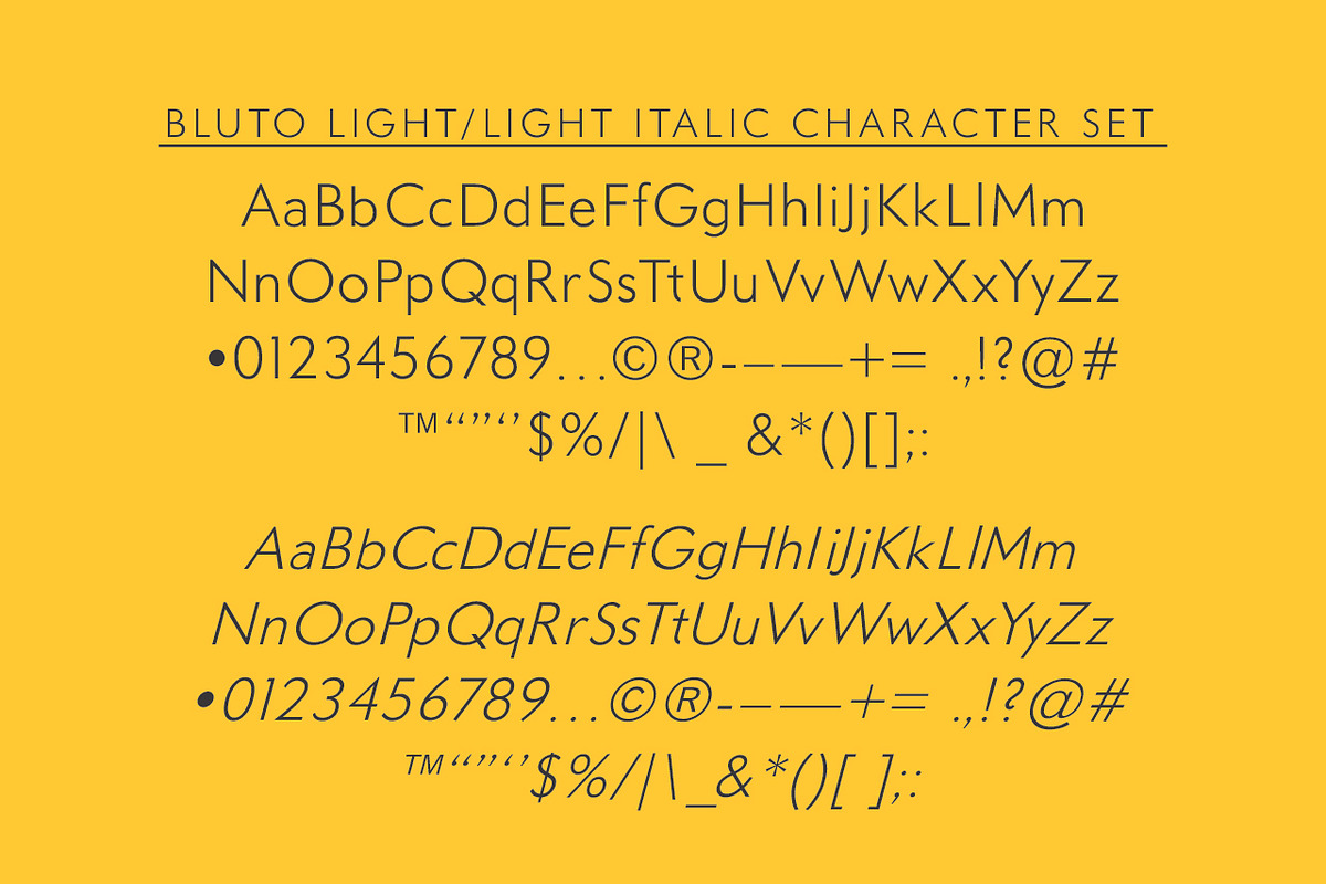Bluto | Sans Serif Type Family, a Sans Serif Font by StudioWorks (Photo 2 of 12)