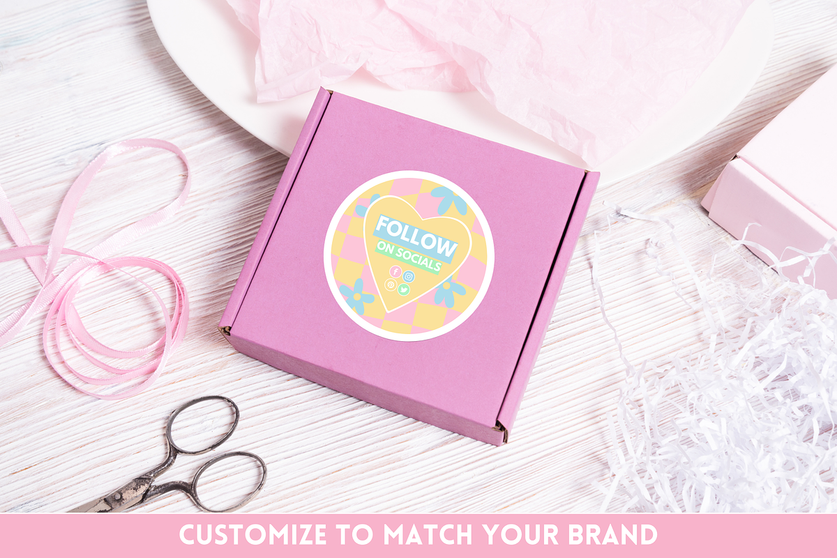 Cute Packaging Sticker Templates, a Branding & Logo Template by SunshineStudioBoutique (Photo 5 of 10)