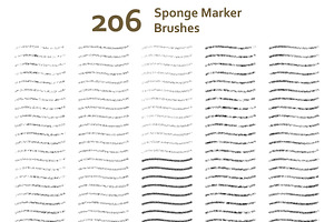 AI Mixed Sponge Marker Brushes