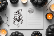 ELEGANT HALLOWEEN SCORPIONS CLIPART, an Illustration by FaliushViktoriaArtist (Thumbnail 10 of 11)