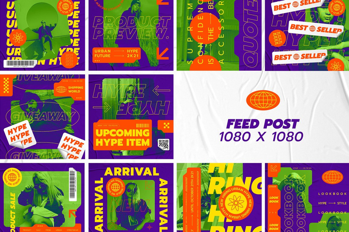 10 in 1 BUNDLE Instagram Templates, a Social Media Template by Creative Zeune (Photo 24 of 24)