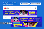 Gaming Streamer YouTube Banner, a Social Media Template by twinstd (Thumbnail 1 of 4)