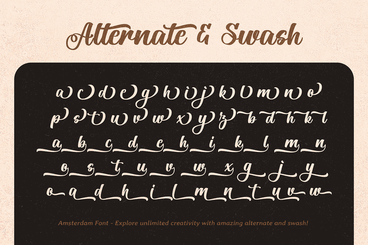 Amsterdam, a Handwritten Font by Mozatype (Photo 9 of 10)