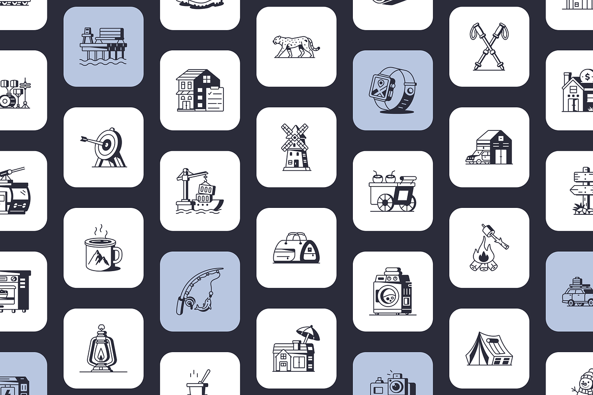 Animated Explore Line Icons, an Outline Icon by Prosymbols (Photo 3 of 4)