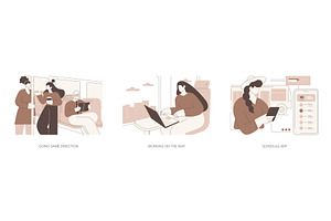 Using public transport isolated, a Person Illustration by Visual Generation