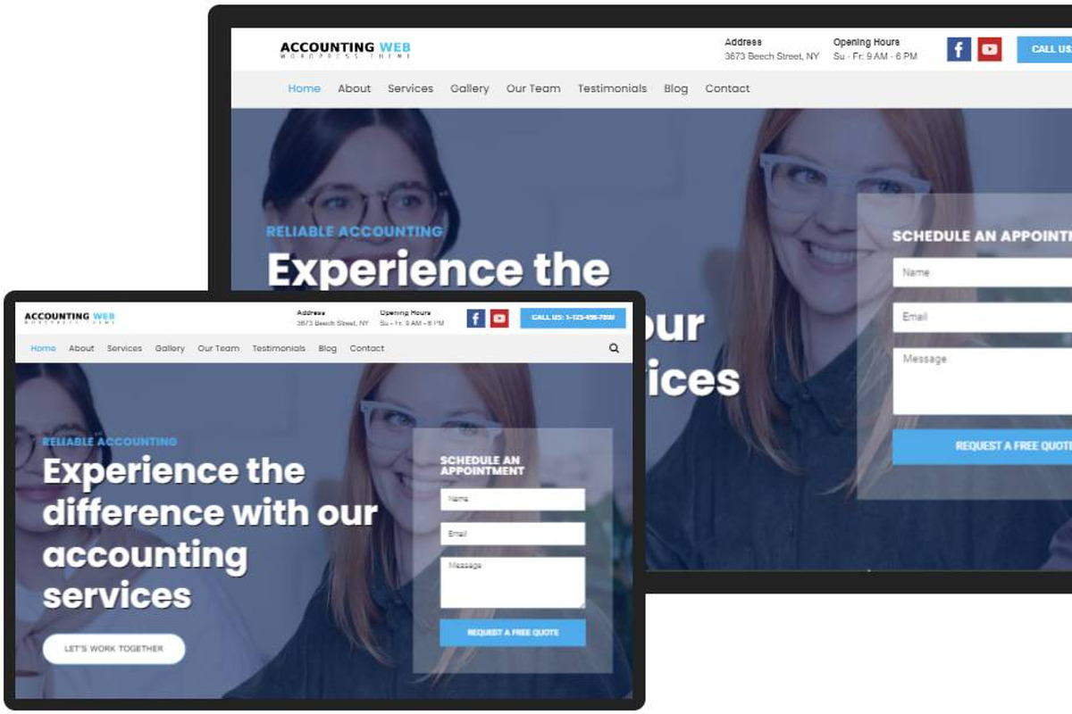Accounting WordPress theme, a WordPress Template by Your Theme Shop (Photo 6 of 6)
