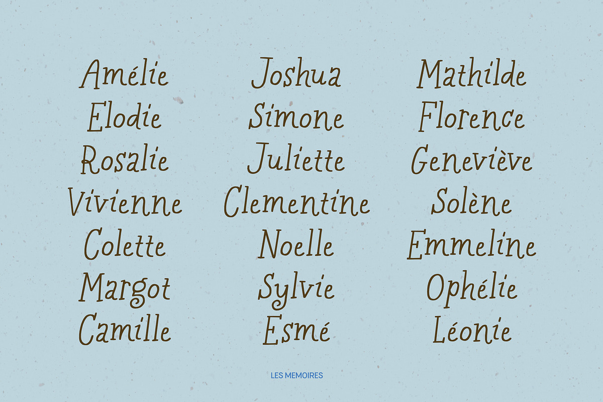 Les Memoires | Whimsical Font Family, a Handwritten Font by type peace (Photo 6 of 11)
