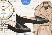 Trendy Fashion Items in Watercolor, an Illustration by Sweet Oh Sour (Thumbnail 5 of 5)