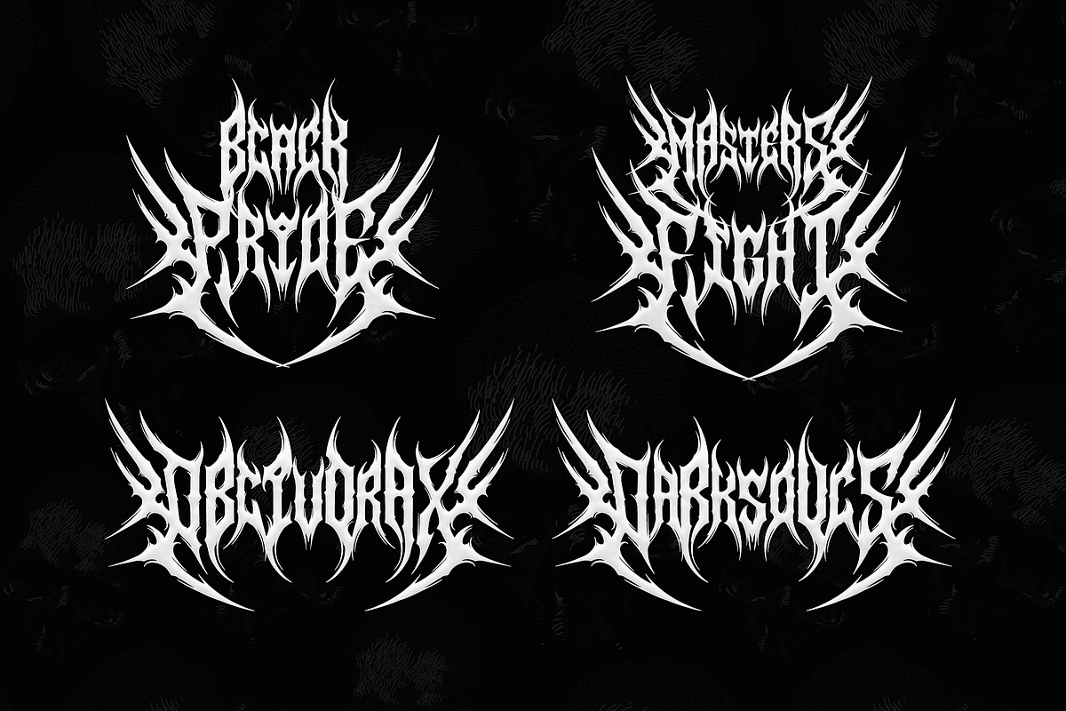 Draxien | Black Metal Font, a Blackletter Font by Denustudios (Photo 6 of 12)