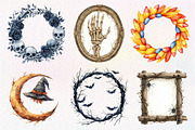 Spooky Halloween Frames Clipart, an Illustration by Dream Creation (Thumbnail 2 of 6)