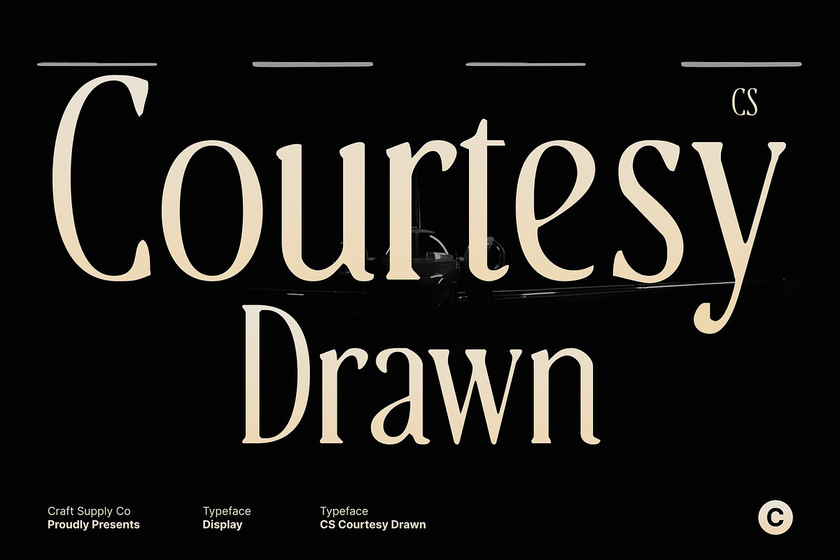 CS Courtesy Drawn, a Serif Font by Craft Supply Co. (Photo 1 of 8)