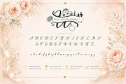 Jasmine Romantic Wedding Monogram, a Handwritten Font by Yoga Letter (Thumbnail 7 of 8)