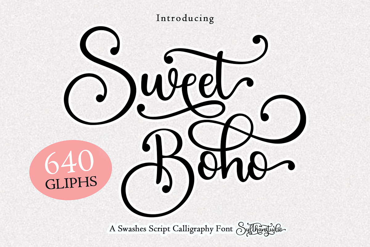 Sweet boho, a Script Font by Sulthan Studio (Photo 1 of 8)