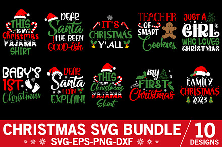 Funny Christmas SVG Bundle
