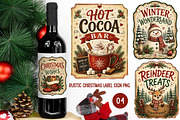 Rustic Christmas Label Sign PNG, a Work Illustration by SinaCreation (Thumbnail 2 of 3)