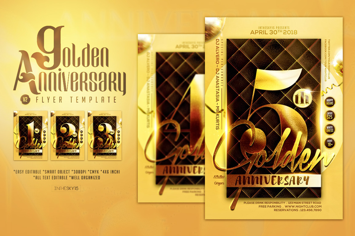 Anniversary Flyer Bundle, a Flyer Template by InTheSky15 (Photo 5 of 5)