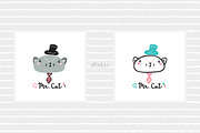 Cute Animal Illustrations & Patterns, a Pattern Graphic by AllNikArt (Thumbnail 5 of 15)