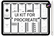 UI KIT Prototyping Procreate, a Brush Add-On by Graphics Resources (Thumbnail 1 of 6)