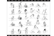 Men and women musicians sketch style, an Object Graphic by SketchArtStudio (Thumbnail 1 of 3)