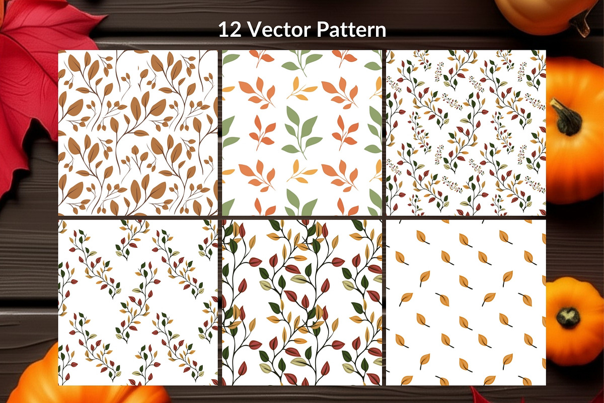 Minimalist Autumn:Patterns & Clipart, a Pattern Graphic by Elatedowl (Photo 2 of 13)