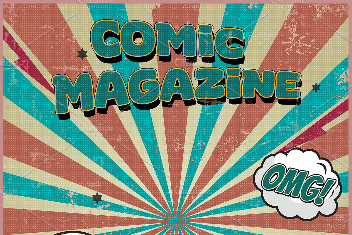 Retro Comic Book Style Poster Art, an Action Add-On by Photoshop Action (Photo 19 of 21)