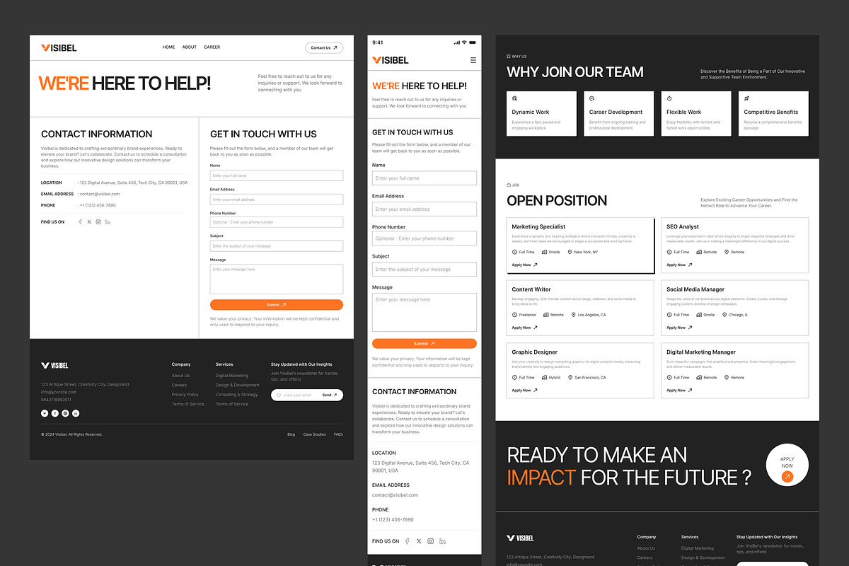 VisiBel - Digital Marketing Website, an UI Kit Template by peterdraw (Photo 3 of 7)
