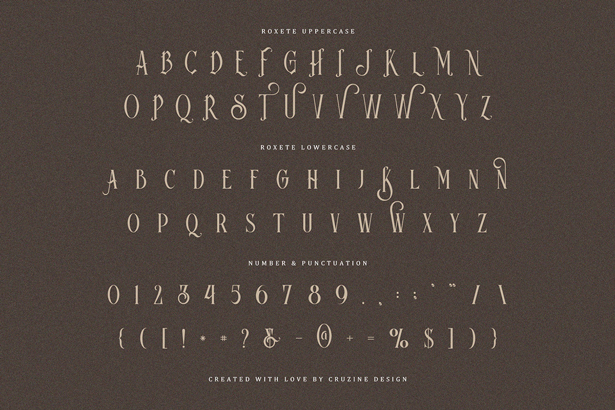 Roxete Vintage Serif Font, a Serif Font by JumboDesign (Photo 5 of 5)