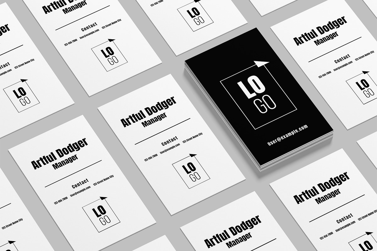 Unique Business Card Layout, a Stationery Template by ContestDesign (Photo 3 of 3)