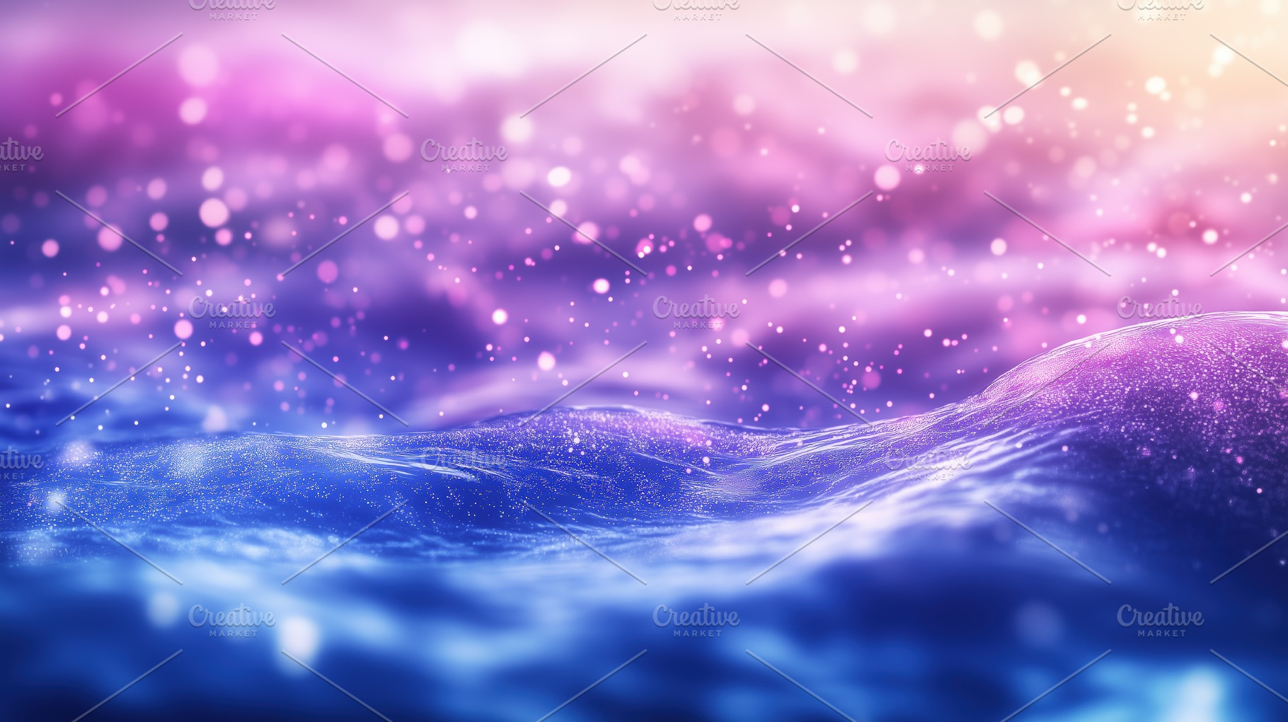 A dreamy abstract representation of ocean waves with a blend of purple and blue, a Photo by Textures & Backgrounds