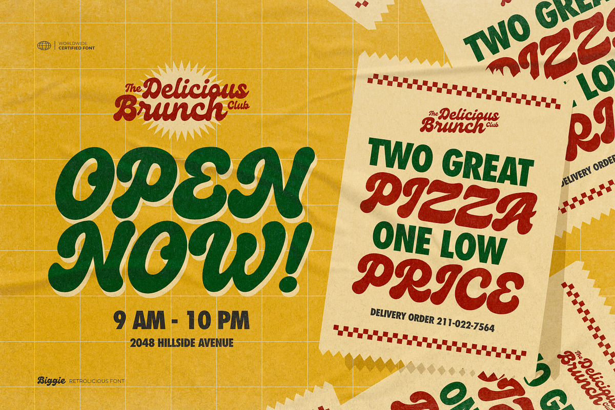 Biggie - Retrolicious Font, a Script Font by ikiiko (Photo 2 of 7)