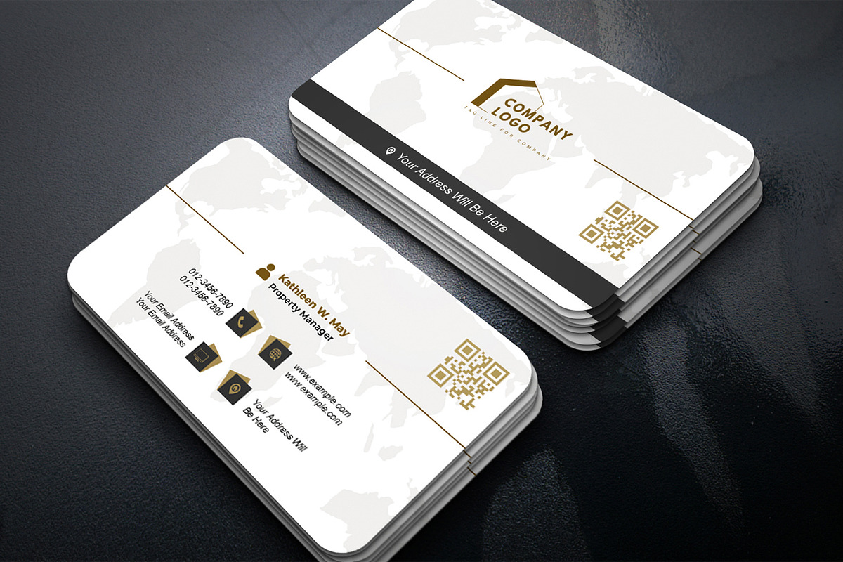 Luxe Business Card Template PSD preview 2