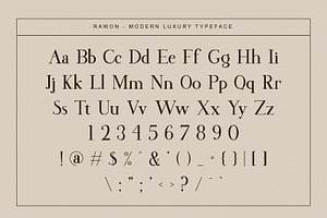 Rawon Luxurious Serif Font