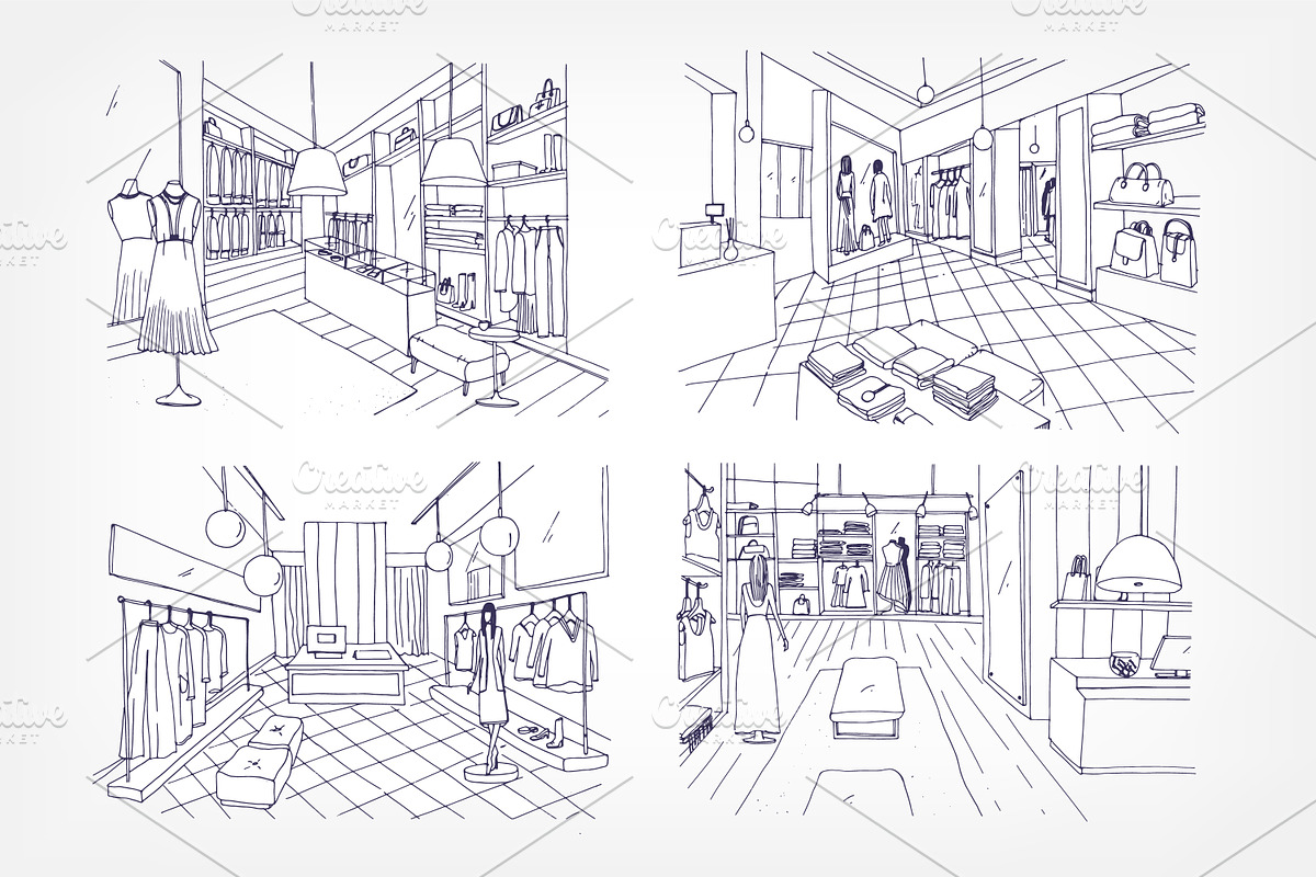 Boutique interior with furnishings, a Decorative Illustration by Good Studio (Photo 2 of 4)