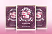 New Year's Party Invitation, a Card Template by Mera Pixels (Thumbnail 2 of 3)
