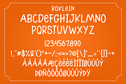 Roklien || Fancy Display Font, a Font by Pandanwangi (Thumbnail 8 of 9)