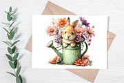 Whimsical Mother's Day Bunny Clipart, a Seasonal Illustration by Canvas Craft (Thumbnail 6 of 7)