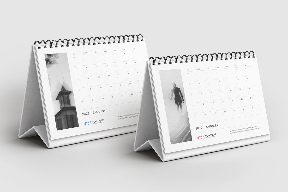 2027 Desk calendar, a Stationery Template by Tanmoy Topu (Photo 2 of 2)