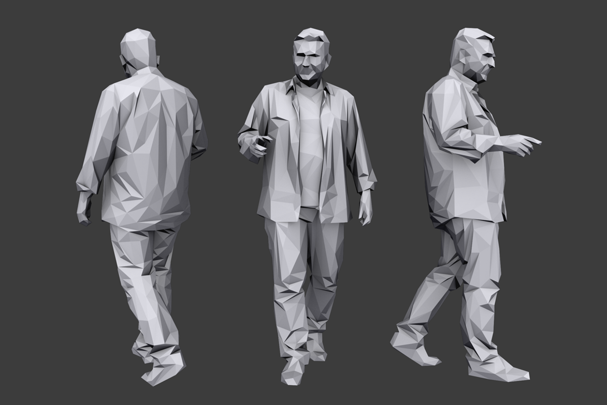 Lowpoly People Casual Pack Volume 8, a Characters & Person 3D Model by Kanistra Studio (Photo 7 of 9)