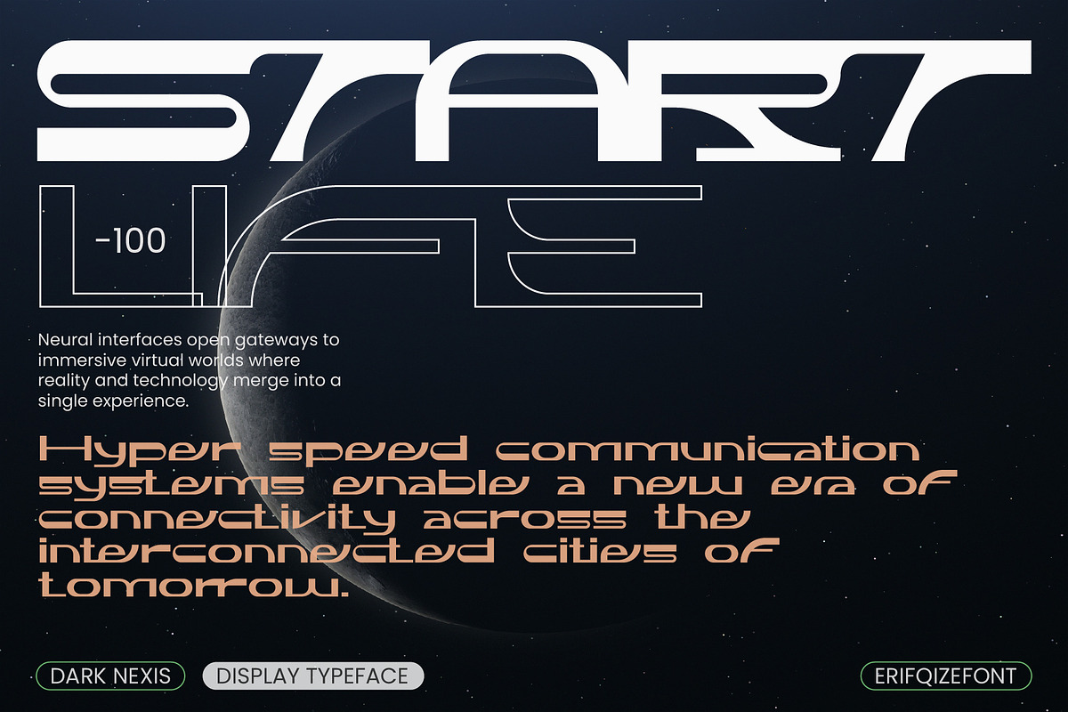 Dark Nexis, a Sans Serif Font by Erifqizefont (Photo 6 of 10)