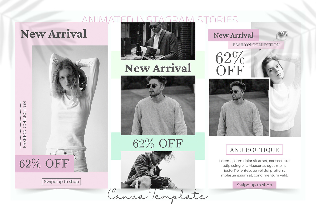 Canva Animated Instagram Stories, a Social Media Template by UP Studio (Photo 2 of 7)