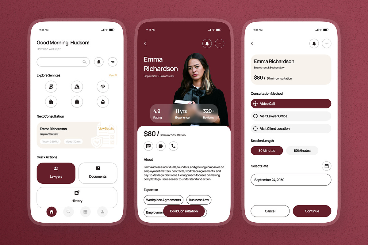 Legexa - Legal Consultation Apps, an App Template by twinstd (Photo 4 of 5)