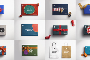 Gift Box Mockups Bundle