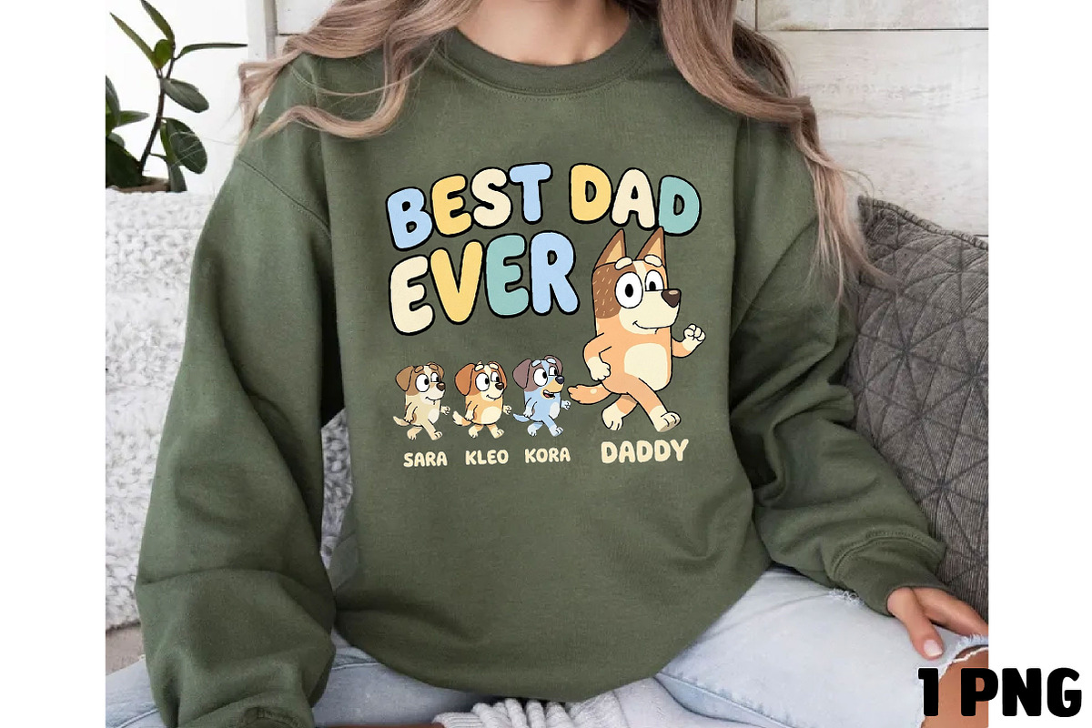 Best Dad Ever T-Shirt PNG, a Seasonal Illustration by DreamCafeArt (Photo 4 of 4)
